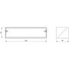Ventiliacijos mova EUROPLAST KV25, 220 x 55 mm