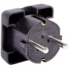 N_L Kištukas kampu N&amp;L, 3P, 16A, 250V, juodos spalvos