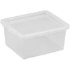 NHG Dėžė su dangčiu Basic box Plast Team 2L permatoma