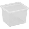 NHG Dėžė su dangčiu Basic box Plast Team 3L permatoma