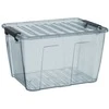 NHG Dėžė su dangčiu Home Box Plast Team 40L/35.3x3.3x46.7cm permatoma/pilka