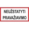 None Nežinomas Lipdukas neužstatyti pravažiavimo 170x100mm