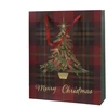 None Gift bag Decoris Tree. 8 cm x 24 cm x 18 cm. žalias