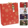 None Gift bag Snowflakes. 30 cm x 40 cm