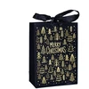 None Gift bag Velvet. 16 cm x 12 cm. juodas col.