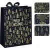 None Gift bag Velvet. 18 cm x 23 cm. juodas col.
