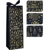 Nežinomas Gift bag Velvet Bottle. 13 cm x 35 cm. juodas col.