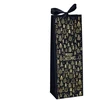 Nežinomas Gift bag Velvet Bottle. 13 cm x 35 cm. juodas col.