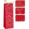 Nežinomas Gift bag Velvet Bottle. 13 cm x 35 cm. red col.