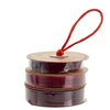 None Dovanų pakavimo juostelė 3pack. bordo