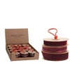 None Dovanų pakavimo juostelė 3pack. bordo