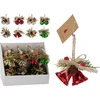 None Christmas Tree toy Bell. various colours. 8 cm