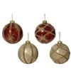 Klass Nežinomas Eglutės žaisliukas Decoris Beads, aukso/raudonas, 10 cm