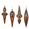 None Nežinomas Eglutės žaisliukas Decoris Leopard, rudas, stiklas