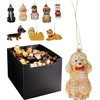 Nežinomas Christmas Tree toy Dog. various colours. 11 cm