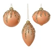 None Nežinomas Eglutės žaisliukas Peach, 8 cm, stiklas