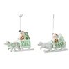 None Eglutės žaisliukas Santa, 10 cm, stiklas
