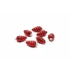 None Klass Ornaments glass pinecone red 9CM 9PCS