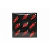 None Klass Ornaments glass pinecone red 9CM 9PCS