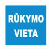 None Nežinomas Lipdukas vieta rūkimui 135x135mm