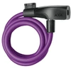 Dviračio užraktas AXA Resolute 8-120, 8x1200 mm, violetinis