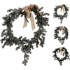 None Christmas wreath Bow. 50 mm. žalias col.