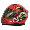 None Motociklininko šalmas YM-209, YS ,49-50 cm,, raudona sp.