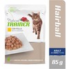 None Natural Trainer Cat Hairball vištiena konservai katėms su vištiena 85g 12vnt