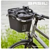 Basil BASIL CLASSIC CARRY ALL FRONT BASKET KF 15L, juoda + BASIL KLICKFIX ADAPTER montavimo plokštė, nuimama vairo tvirtinimo sistema (be laikiklio) (NAUJIENA)