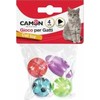 None CAMON katėms 4 įvairūs kamuoliukai su varpeliu 4cm