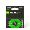 None Įkraunami elementai GP RECYKO AAA. 800 mAh. 4 vnt.