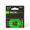None Įkraunami elementai GP RECYKO AAA. 800 mAh. 4 vnt.