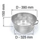 None Cinkuota vonelė, 13 l, 39 x 15 cm
