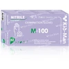 None Vienkartinės nitrilinės violetinės pirštinės Kid-Man M 100 vnt
