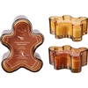 Jetworld Candle. aromatic Gingerbread. 30 h. 670 g. Brown col.