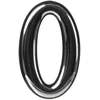 Okko Durų numeris CR 0, 5 cm, plastikas, chromo sp.