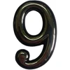 Okko Durų numeris CR 9, 5 cm, plastikas, chromo sp.