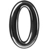 Okko Durų numeris CR 0, 5 cm, plastikas, chromo sp.