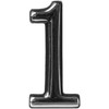 Okko Durų numeris CR 1, 5 cm, plastikas, chromo sp.