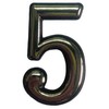 Okko Durų numeris CR 5, 5 cm, plastikas, chromo sp.