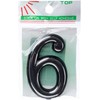 Okko Durų numeris CR 6, 5 cm, plastikas, chromo sp.