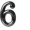 Okko Durų numeris CR 6, 5 cm, plastikas, chromo sp.