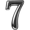 Okko Durų numeris CR 7, plastikas, chromo sp.