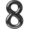 Okko Durų numeris CR 8, 5 cm, plastikas, chromo sp.