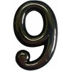 Okko Durų numeris CR 9, 5 cm, plastikas, chromo sp.