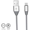 Orsen S32 Micro Data Cable 2.1A 1.2m pilkas