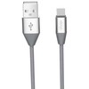 Orsen S32 Micro Data Cable 2.1A 1.2m pilkas