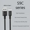 Orsen S9C USB A and Type C 2.1A 1m juodas