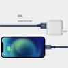Orsen USB-A į Lightning įkrovimo laidas, 1 m, juodas
