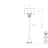 Outliner Krepšinio stovas su lenta ir krepšiu, 100–305 cm